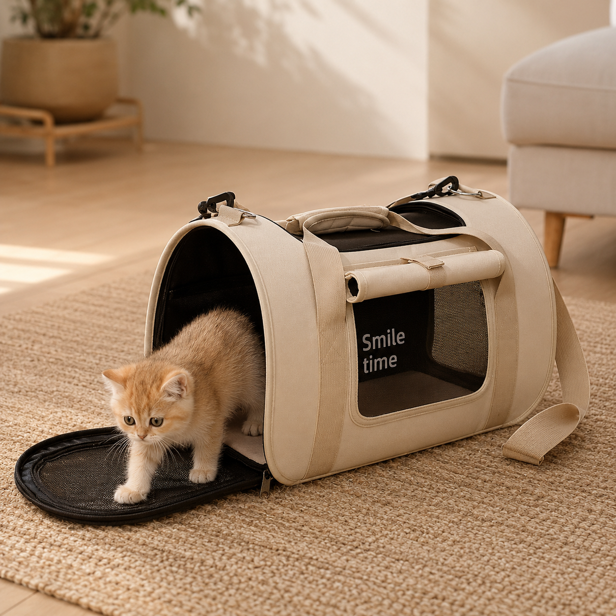 Foldable Breathable Pet Travel Carrier Bag image 3