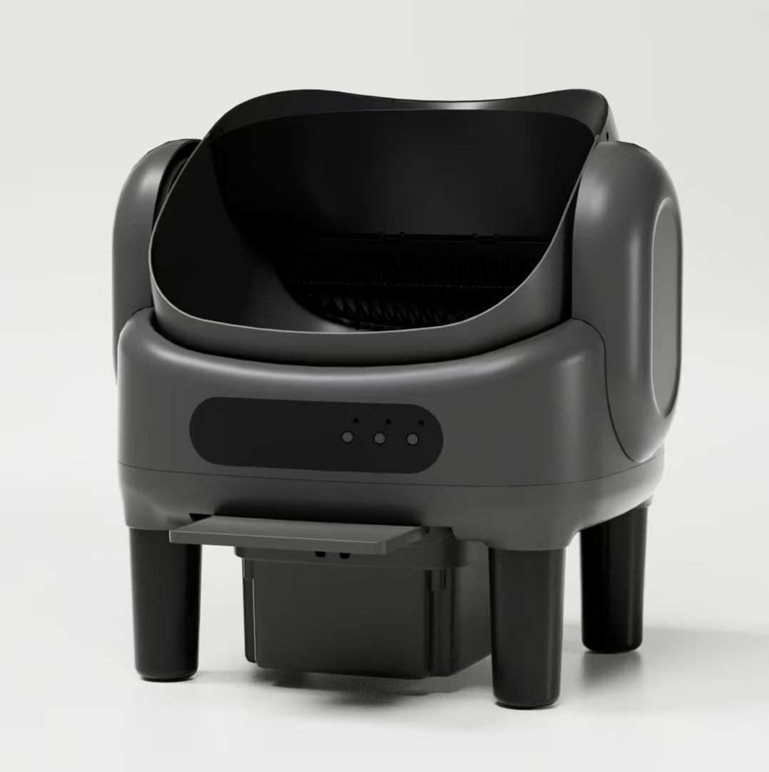 Semi-Enclosed Smart Cat Litter Box with App Control